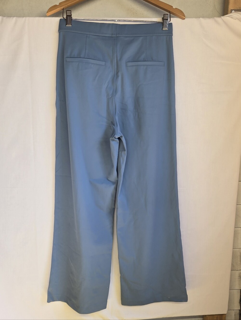 HALARA Wide-Leg High-Rise Pants in Dusty Blue-Size M - Picture 9 of 9